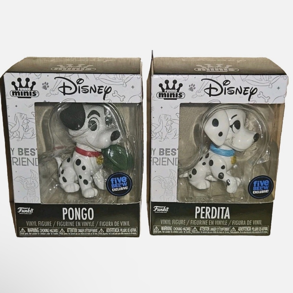 Funko Minis Disney 101 Dalmatians Pongo & Perdita Vinyl Figures